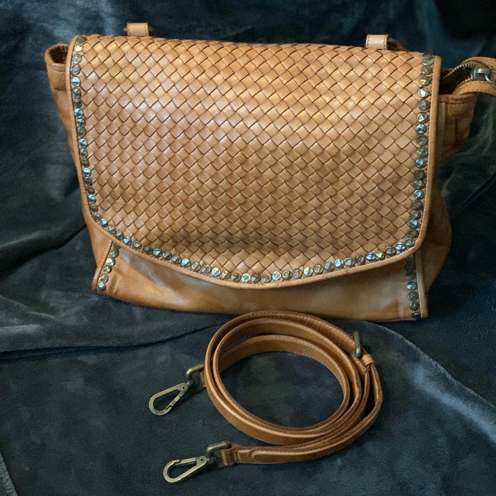 Platania Leather Messenger Bag